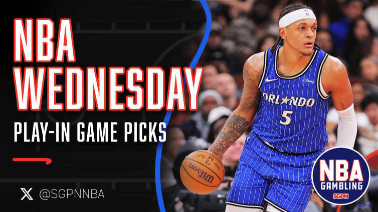 NBA Wednesday Play-In Game Picks 4/15/26 | NBA Gambling Podcast (Ep. 1089)
