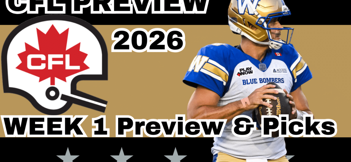 CFL Week 1 Preview, Picks, and DFS | CFL Gambling Podcast (Ep. 114)