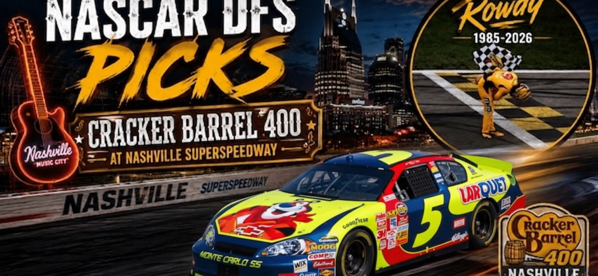 Cracker Barrel 400 DFS Picks 2026 I NASCAR Gambling Podcast (Ep. 805)