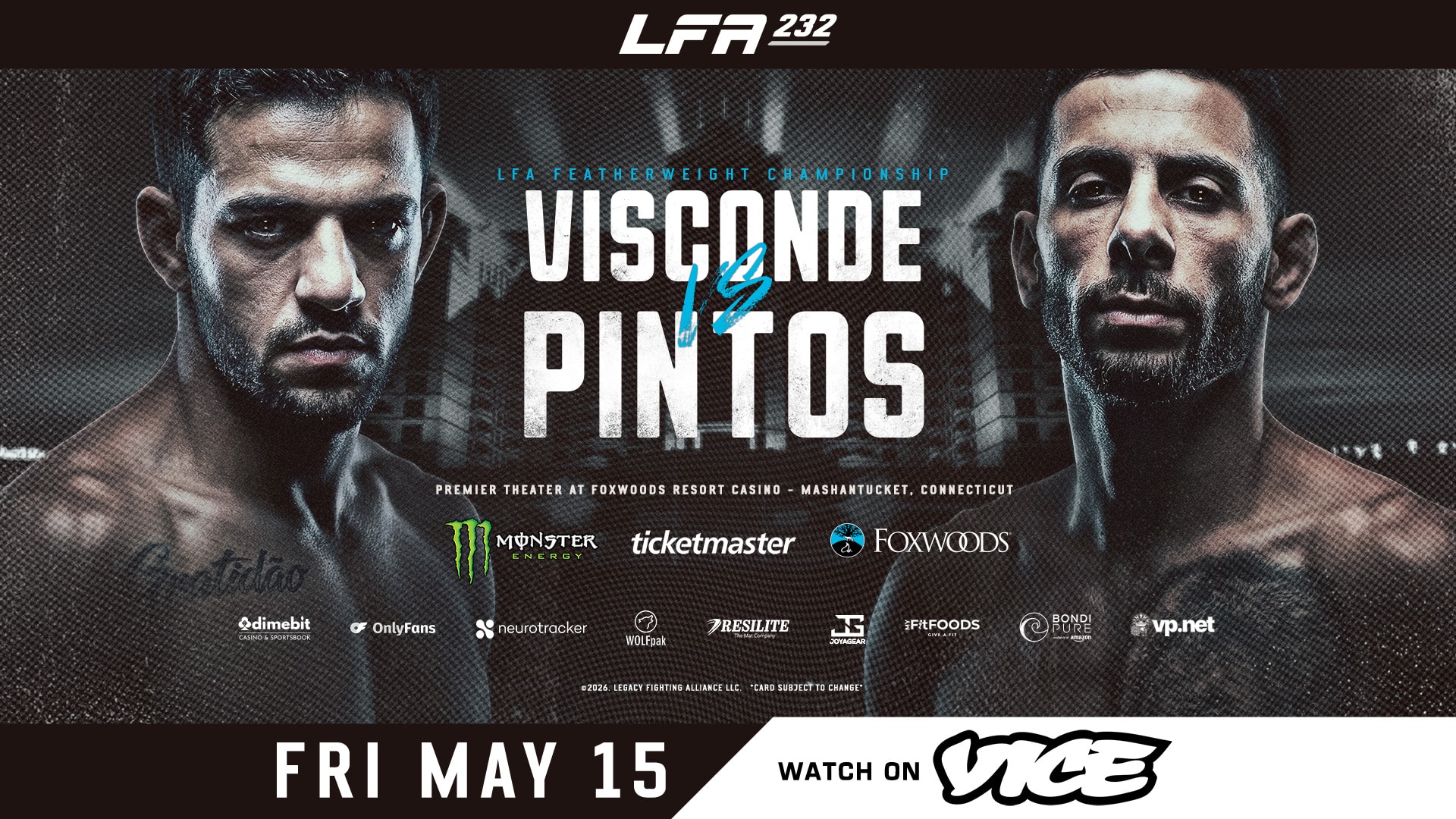 LFA 232 is our regional show of record this week. Come check out regional mma to make some picks, predictions & bet