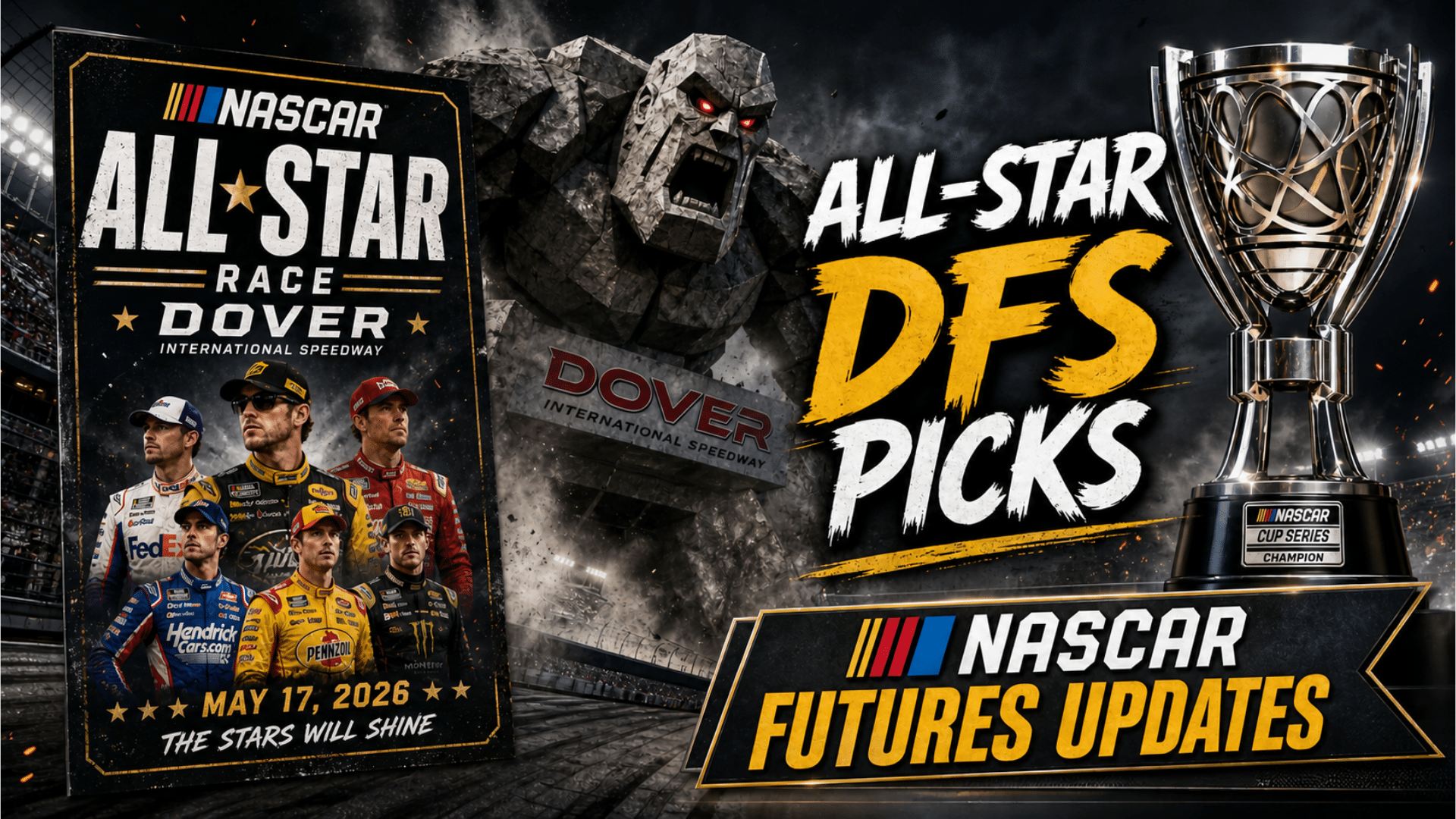 NASCAR All-Star Race 2026 DFS Picks I NASCAR Gambling Podcast (Ep. 796) NASCAR All-Star Race 2026 DFS Picks I NASCAR Gambling Podcast (Ep. 796)