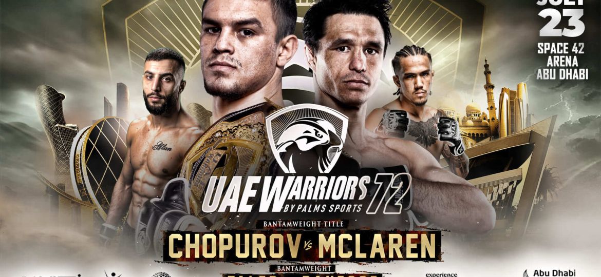UAE Warriors 72 is our regional show of record this week. Come check out regional mma to make some picks, predictions & bet