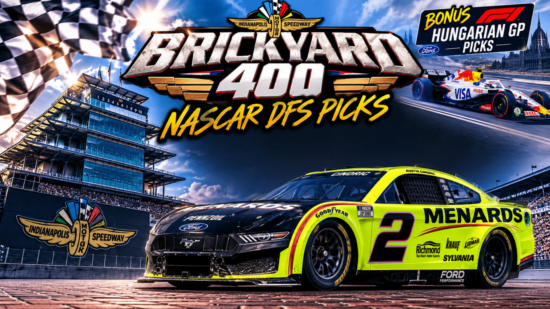 Brickyard 400 DFS Picks 2026 I NASCAR Gambling Podcast (Ep. 838)