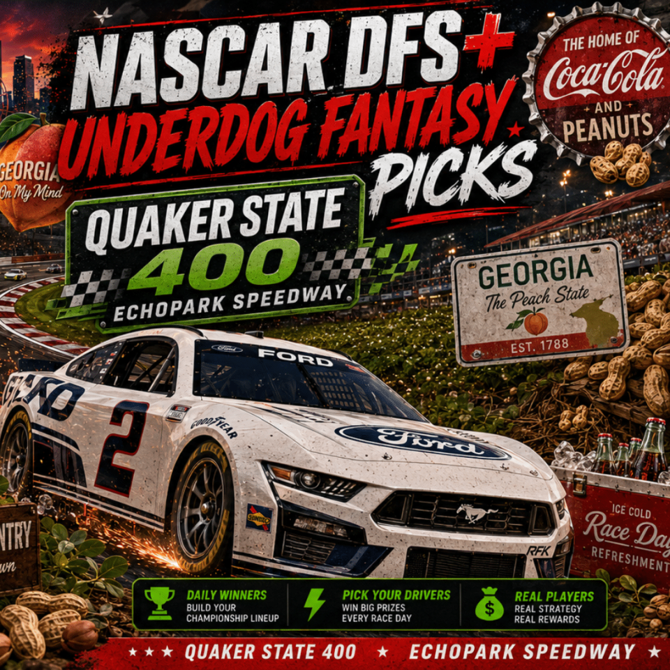 Quaker State 400 DFS Picks 2026 I NASCAR Gambling Podcast (Ep. 830)