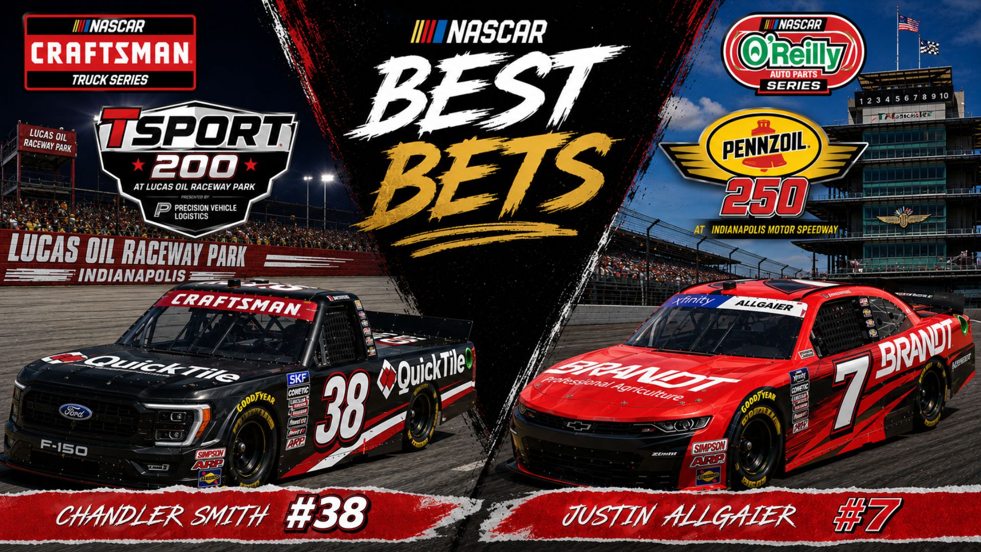 TSport 200 & Pennzoil 250 Betting Picks 2026 I NASCAR Gambling Podcast (Ep. 837) TSport 200 & Pennzoil 250 Betting Picks 2026 I NASCAR Gambling Podcast (Ep. 837)