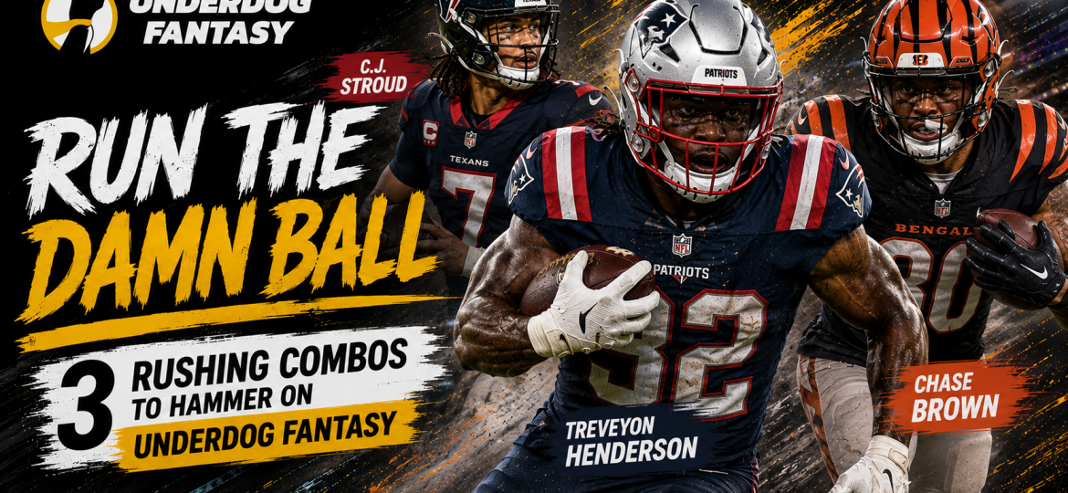 Run the Damn Ball: 3 Rushing Combos to Hammer on Underdog Fantasy