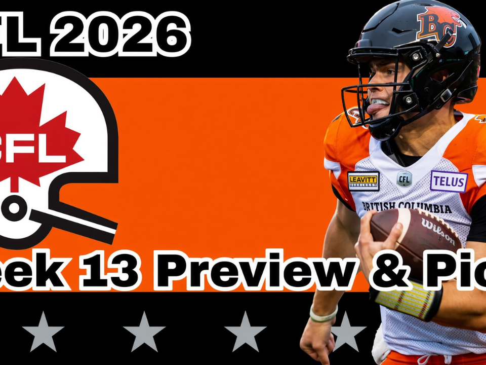 CFL Week 13 Preview, Picks, and DFS | CFL Gambling Podcast (Ep. 126)