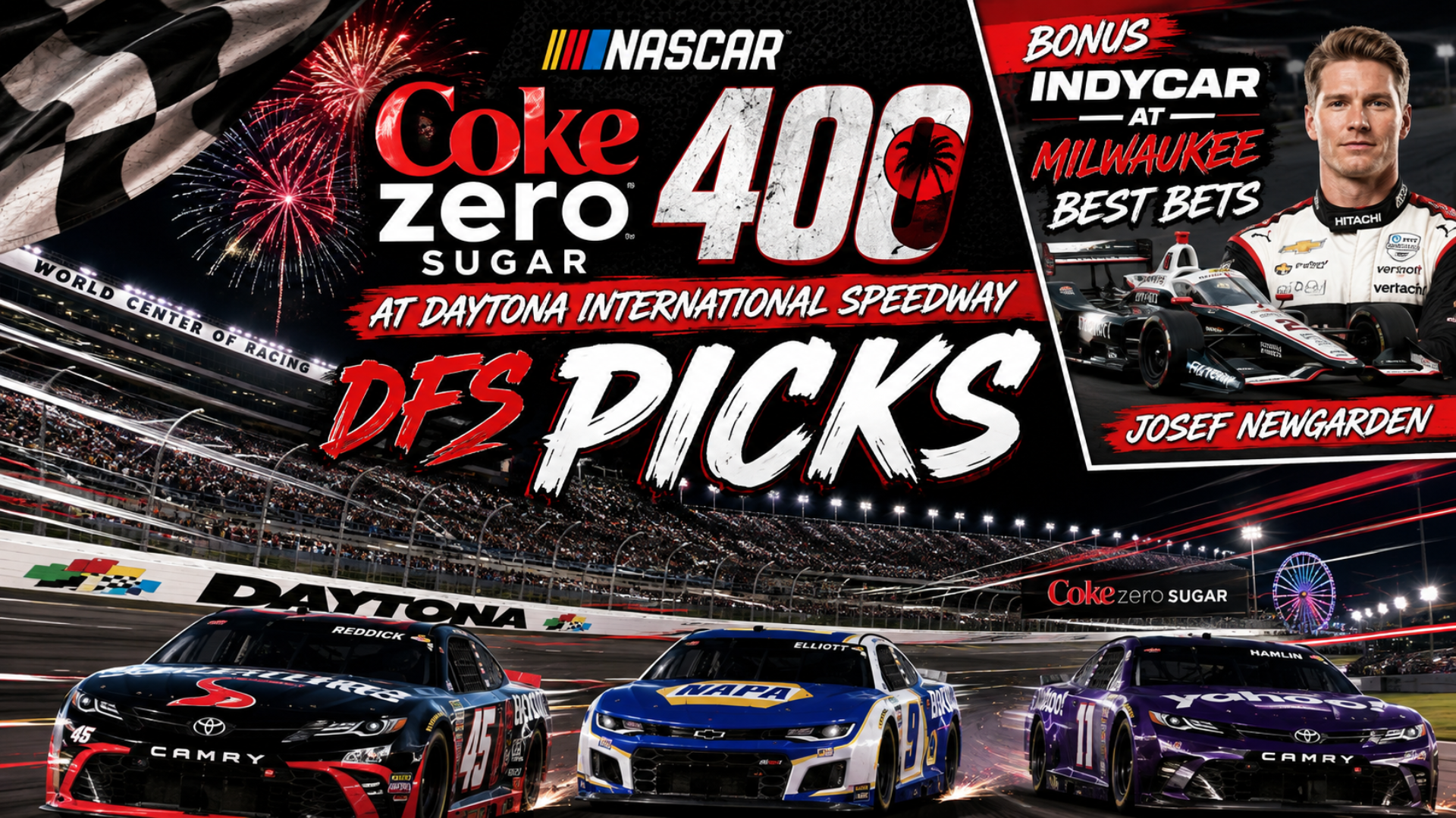 Coke Zero Sugar 400 DFS Picks 2026 I NASCAR Gambling Podcast (Ep. 858)