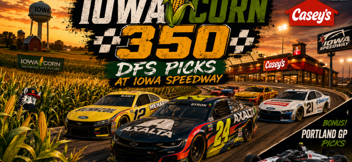 Iowa Corn 350 DFS Picks 2026 I NASCAR Gambling Podcast (Ep. 846)