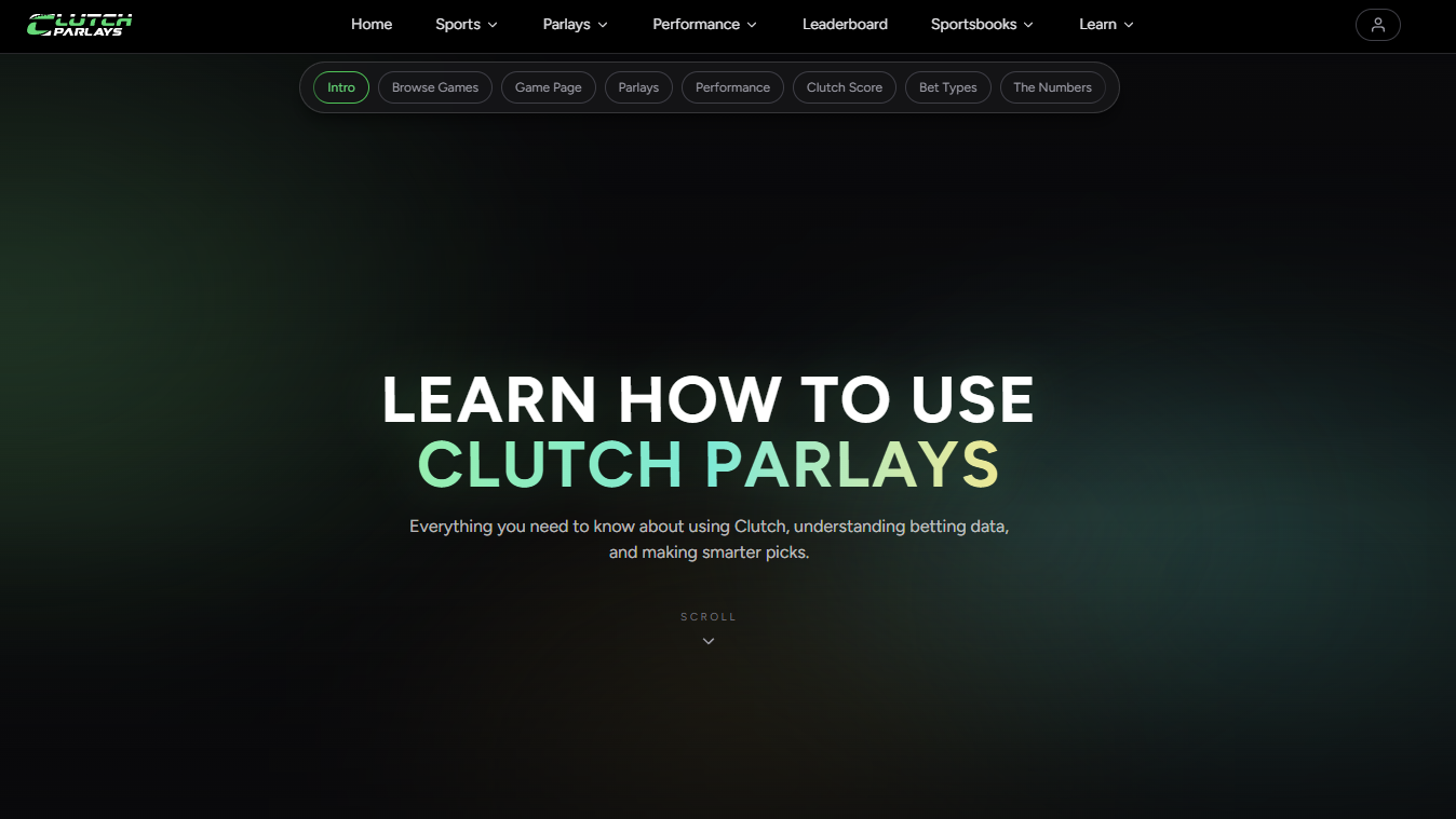 New AI Sports Betting Analytics Tool Clutch Parlays Helps You Optimize Parlays and Plays