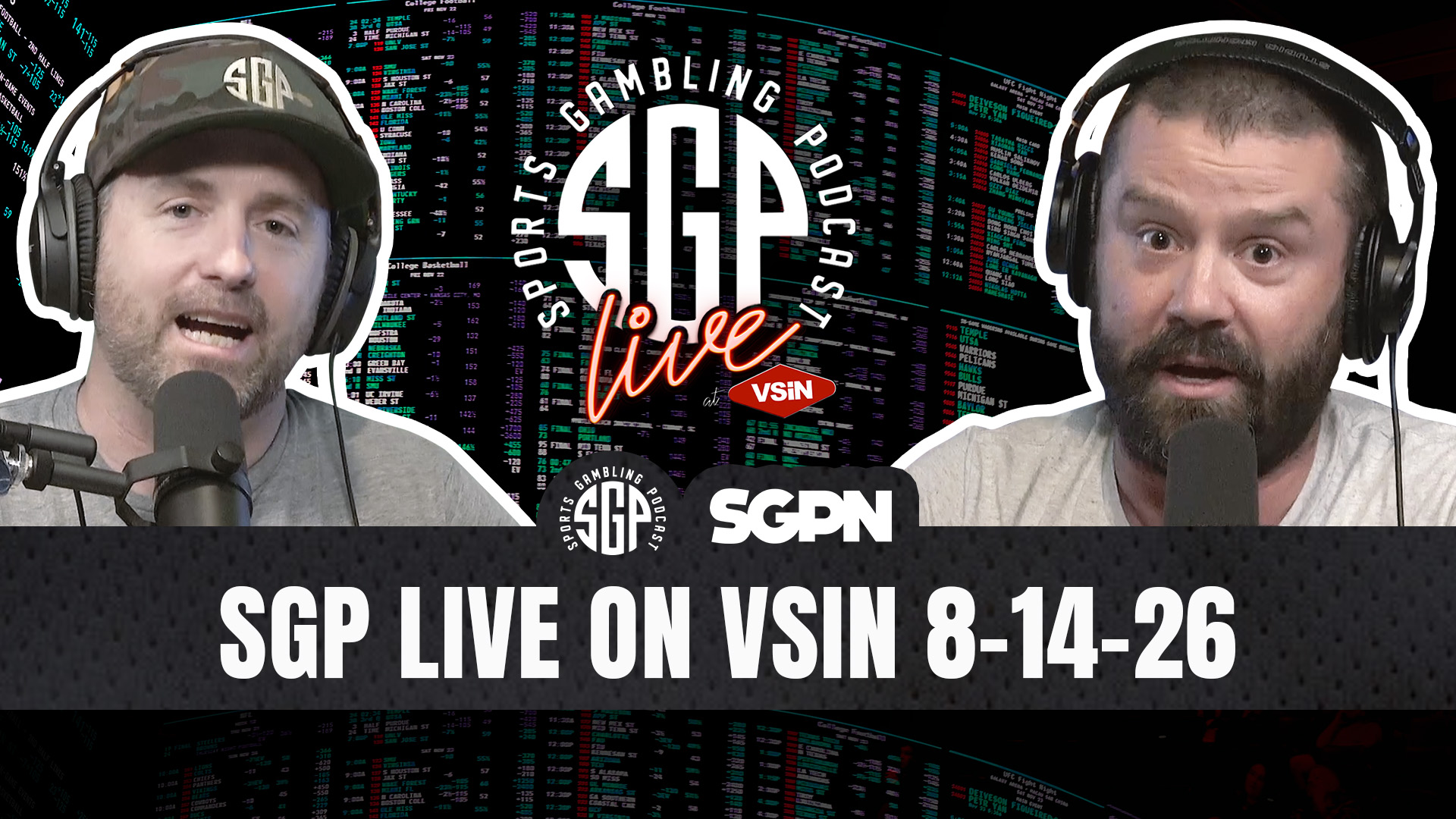 Sports Gambling Podcast LIVE on VSIN-8-14-26