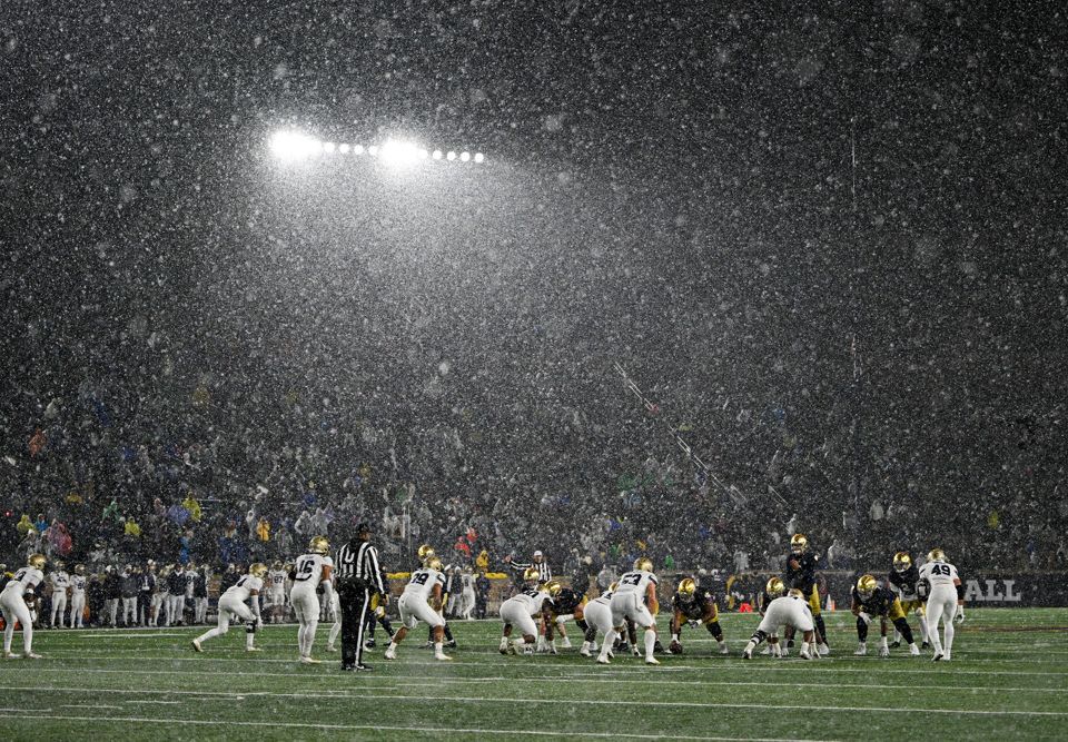 Navy vs Notre Dame | college football weather