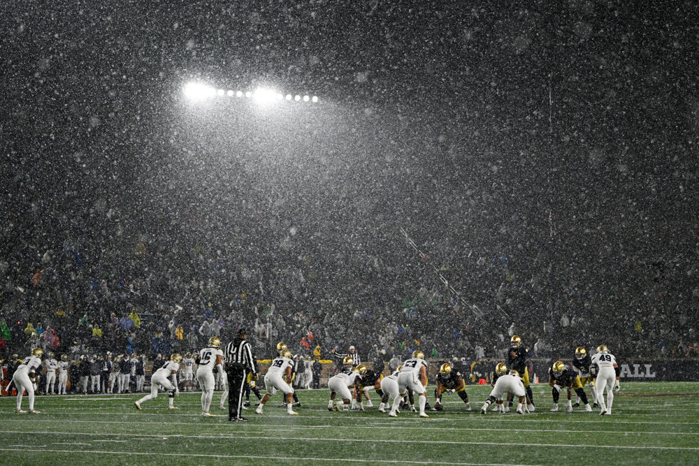 Navy vs Notre Dame | college football weather