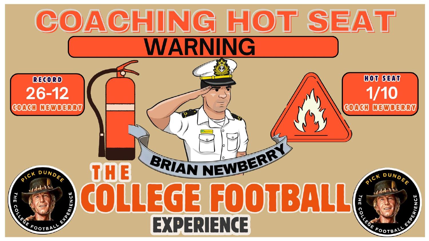Brian Newberry Navy Coaching Hot Seat Brian Newberry Navy coaching hot seat rating 1 out of 10 entering year four on a 26-12 record