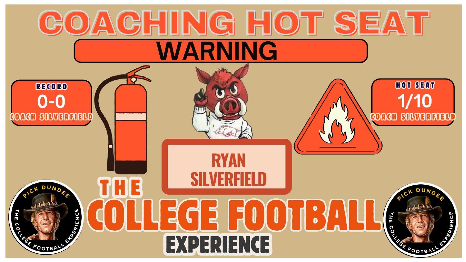 Ryan Silverfield Arkansas Coaching Hot Seat Ryan Silverfield Arkansas coaching hot seat rating 1 out of 10 as a first-year head coach at 0-0