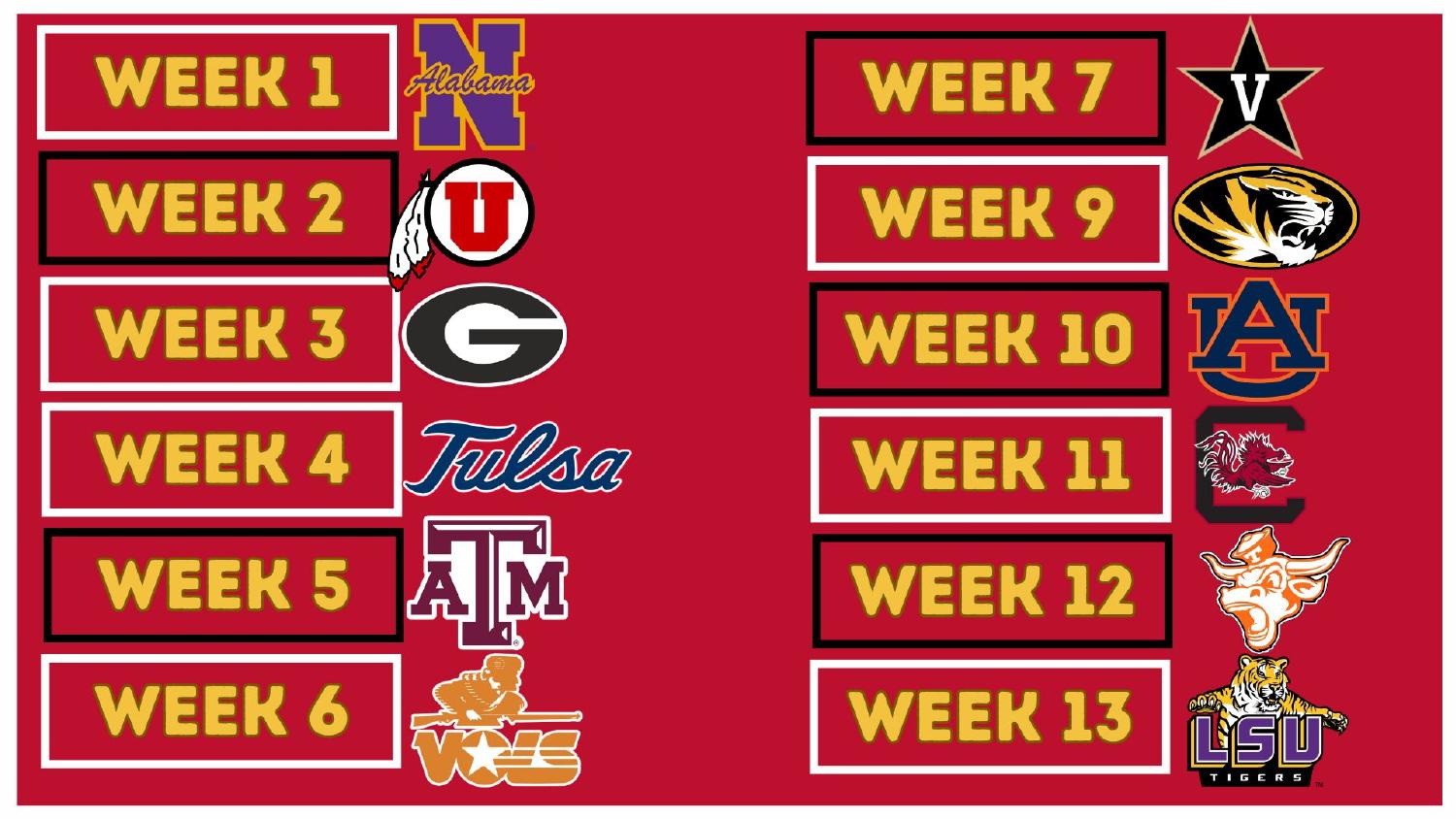 Arkansas Razorbacks 2026 Schedule Arkansas Razorbacks 2026 SEC schedule week by week breakdown for the Arkansas 2026 preview