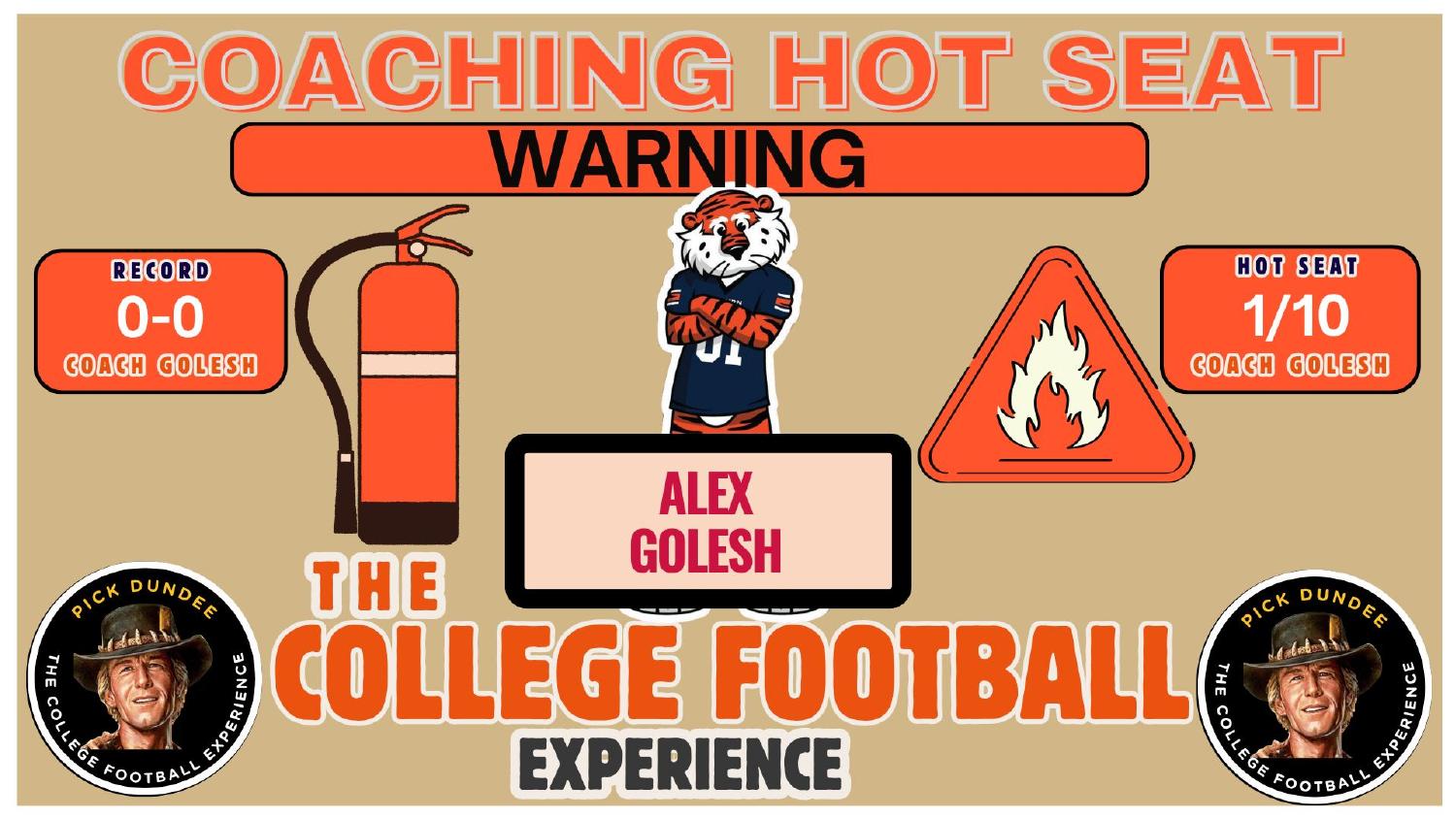 Alex Golesh Auburn Coaching Hot Seat Alex Golesh Auburn coaching hot seat rating 1 out of 10 as a first-year head coach at 0-0