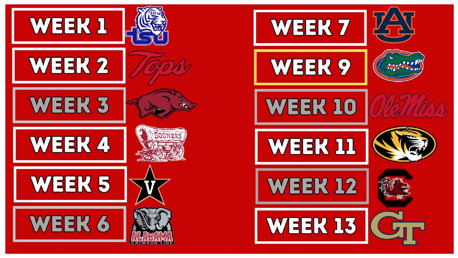 Georgia Bulldogs 2026 Schedule Georgia Bulldogs 2026 SEC schedule week by week breakdown