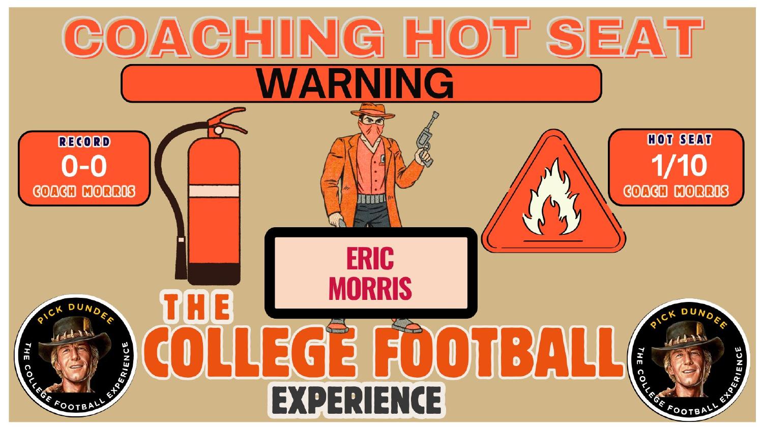 Eric Morris Oklahoma State Coaching Hot Seat Oklahoma State Cowboys 2026 preview coaching hot seat rating 1 out of 10 for new head coach Eric Morris