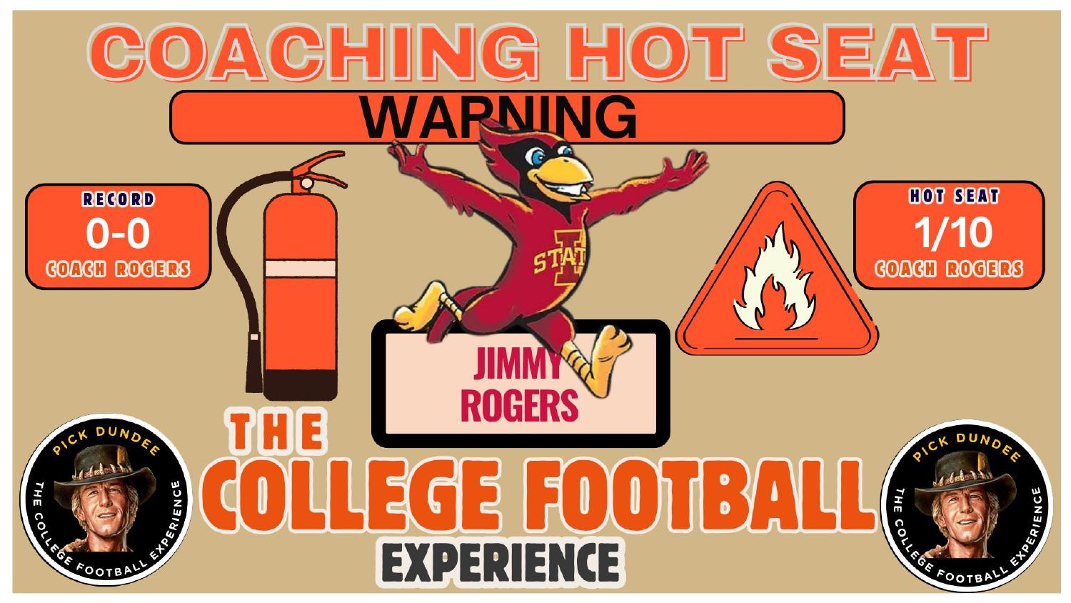 Jimmy Rogers Iowa State Coaching Hot Seat Jimmy Rogers Iowa State coaching hot seat rating 1 out of 10 in his first season replacing Matt Campbell