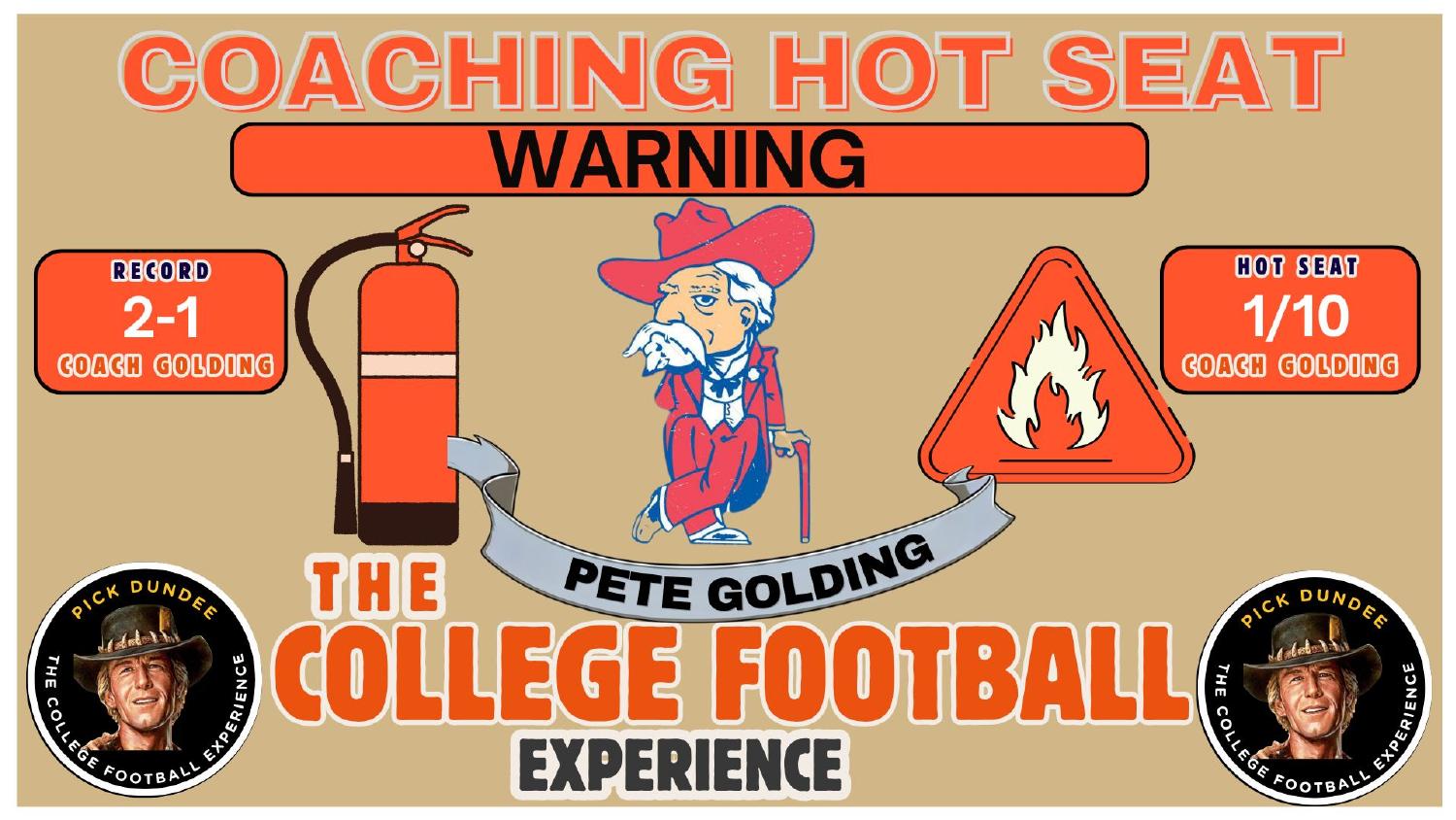 Pete Golding Ole Miss Coaching Hot Seat Pete Golding Ole Miss coaching hot seat rating 1 out of 10 after a 13-2 season