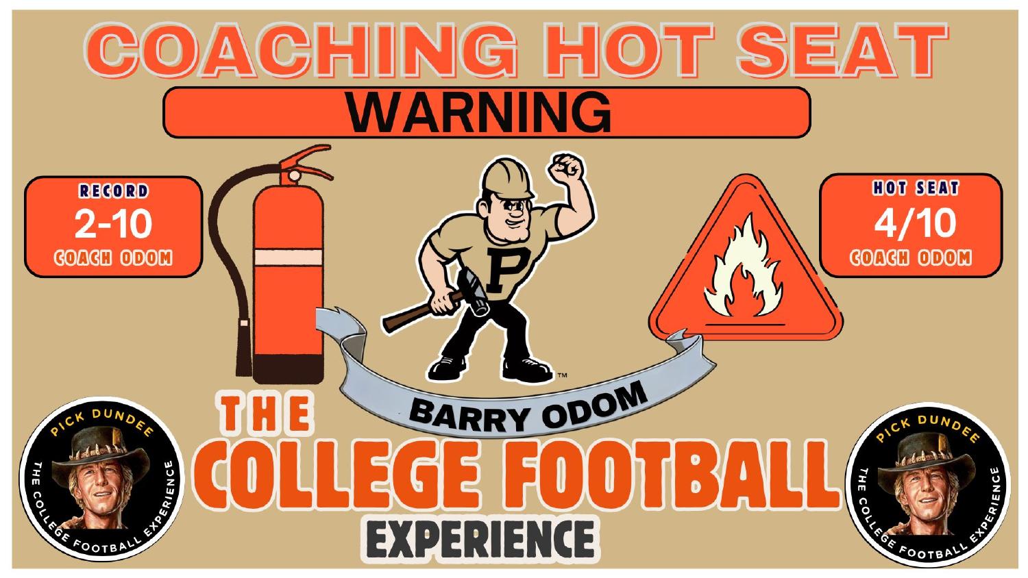 Barry Odom Purdue Coaching Hot Seat Barry Odom Purdue coaching hot seat rating 4 out of 10 after a 2-10 debut season