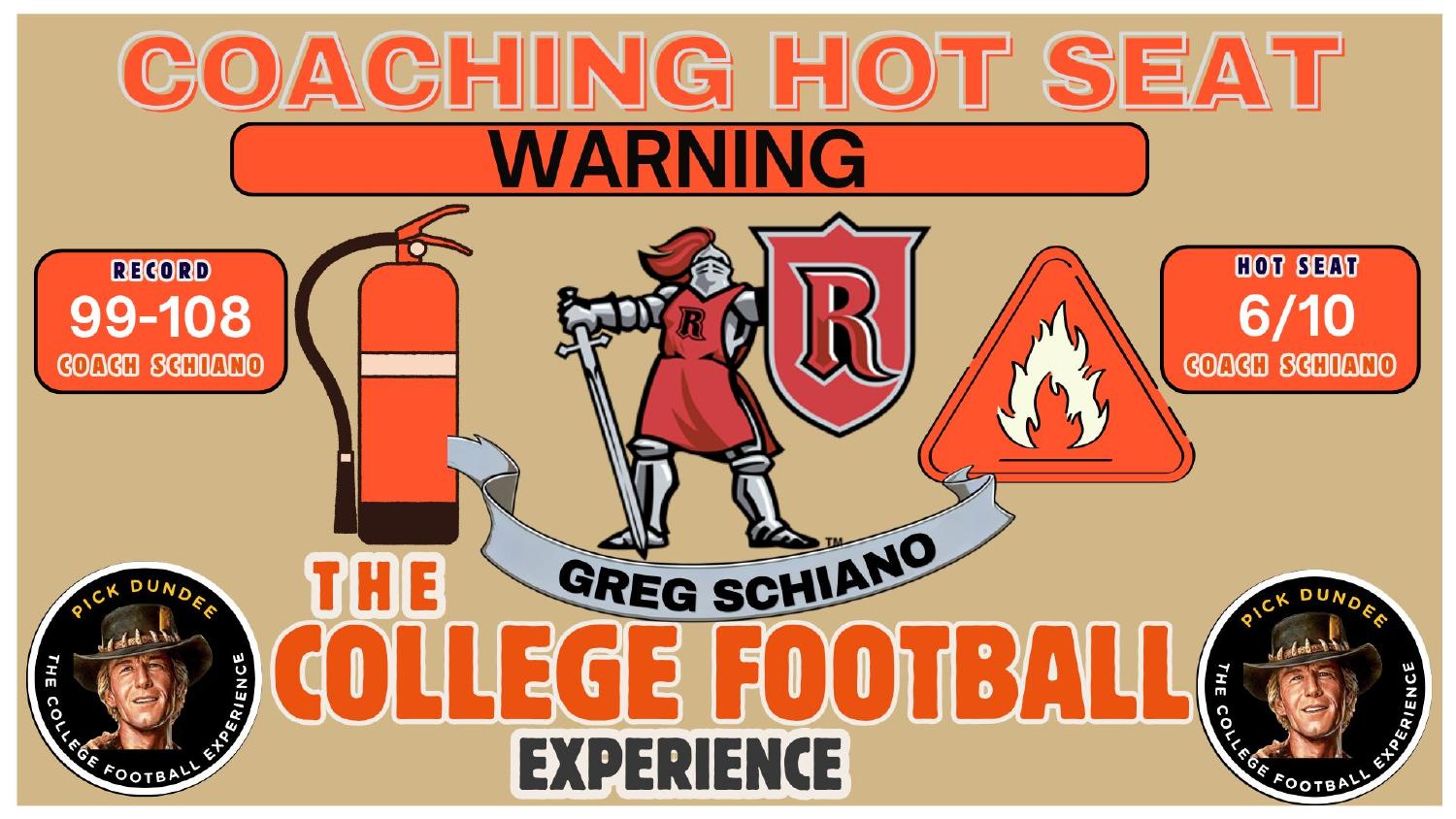 Greg Schiano Rutgers Coaching Hot Seat Greg Schiano Rutgers 2026 preview coaching hot seat rating 6 out of 10 with a 99-108 record