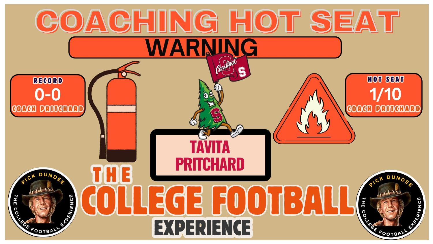 Tavita Pritchard Stanford coaching hot seat rating 1 out of 10 entering his first season at 0-0