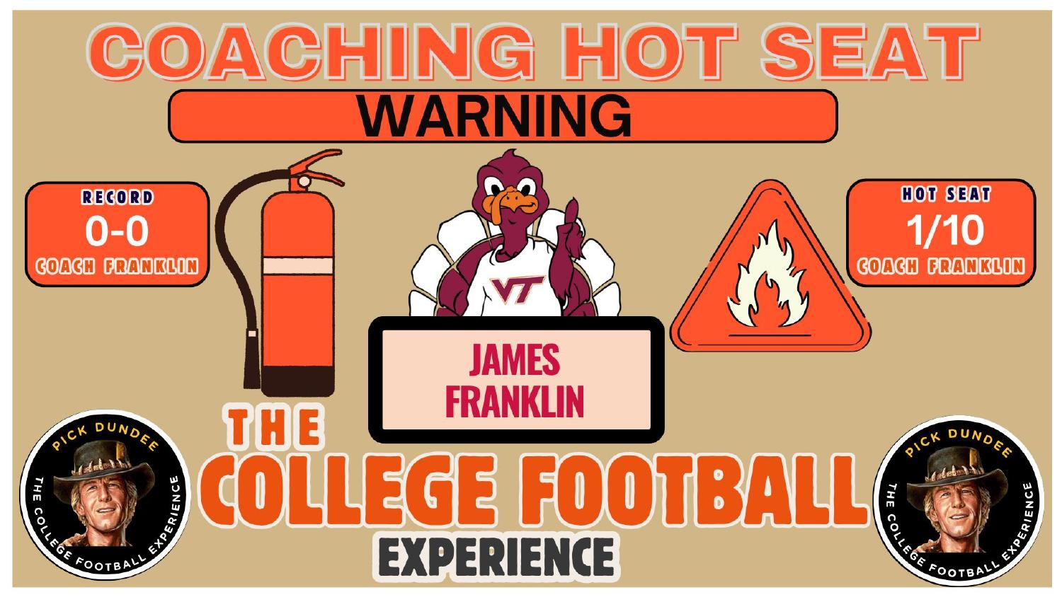 James Franklin Virginia Tech Coaching Hot Seat James Franklin Virginia Tech Hokies 2026 preview coaching hot seat rating 1 out of 10 in year one