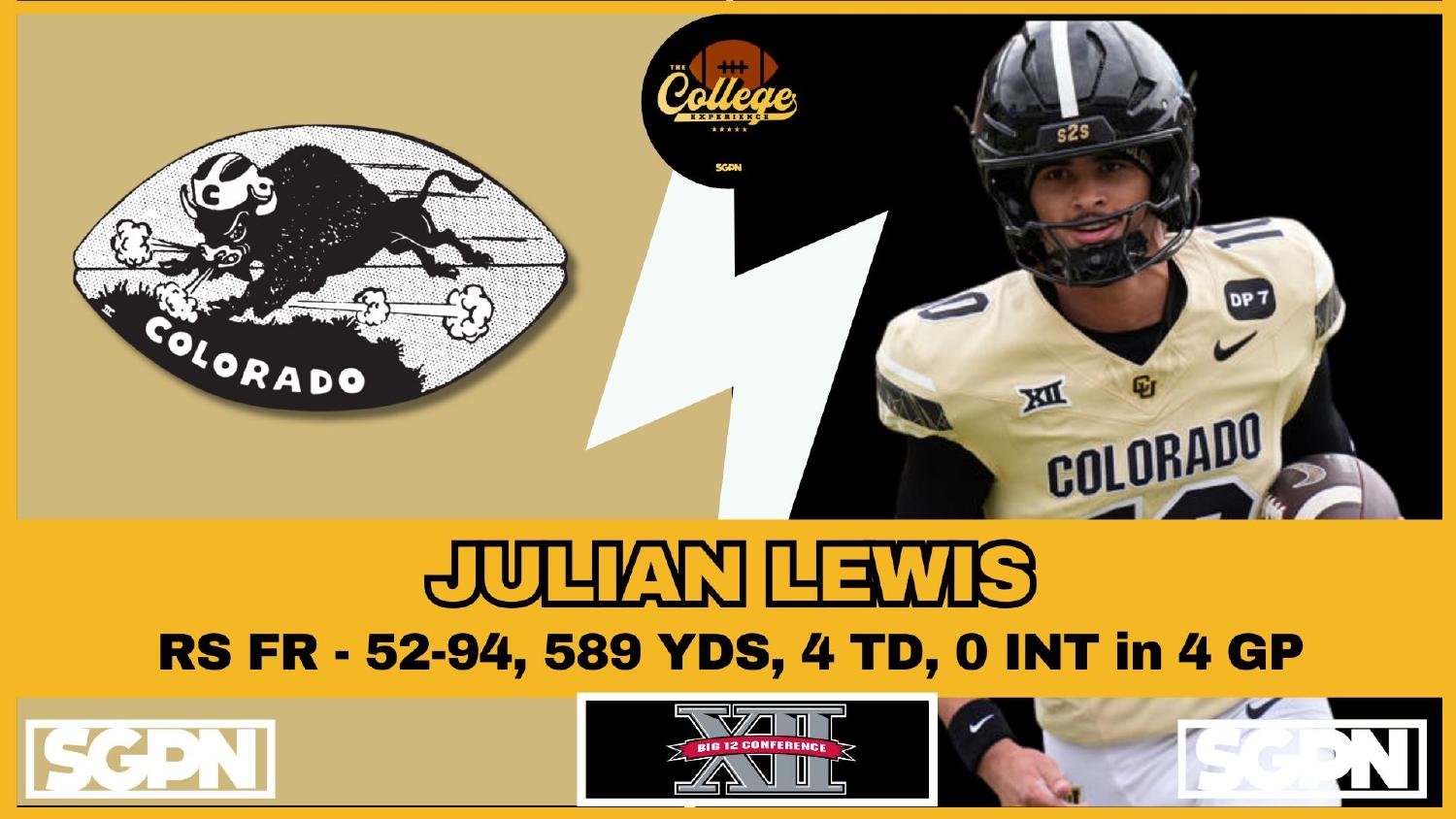 Colorado Buffaloes quarterback battle: Julian Lewis (52-of-94, 589 yards, 4 TD, 0 INT) versus Utah transfer Isaac Wilson