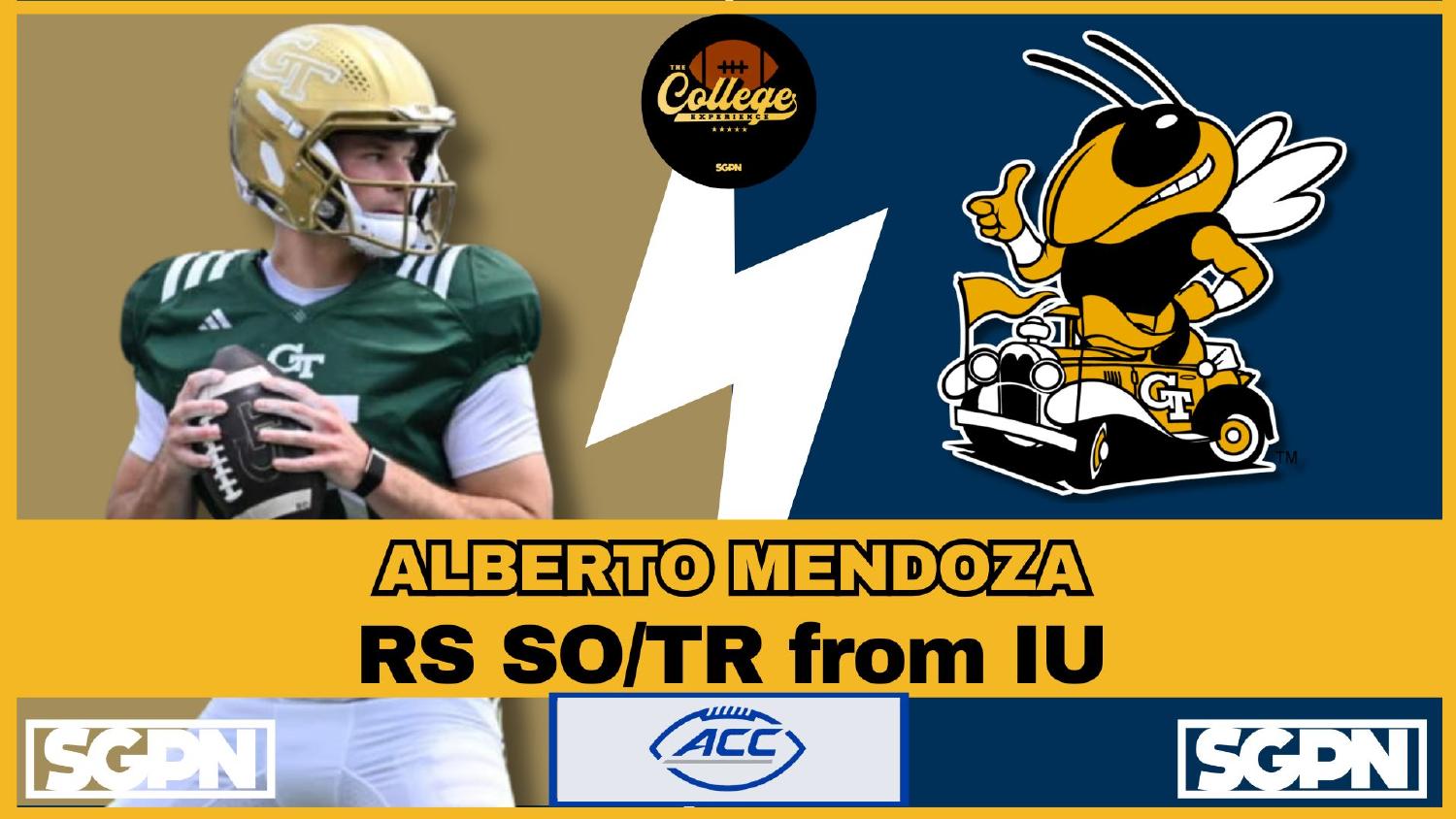 Alberto Mendoza Georgia Tech quarterback and Indiana transfer taking over the offense