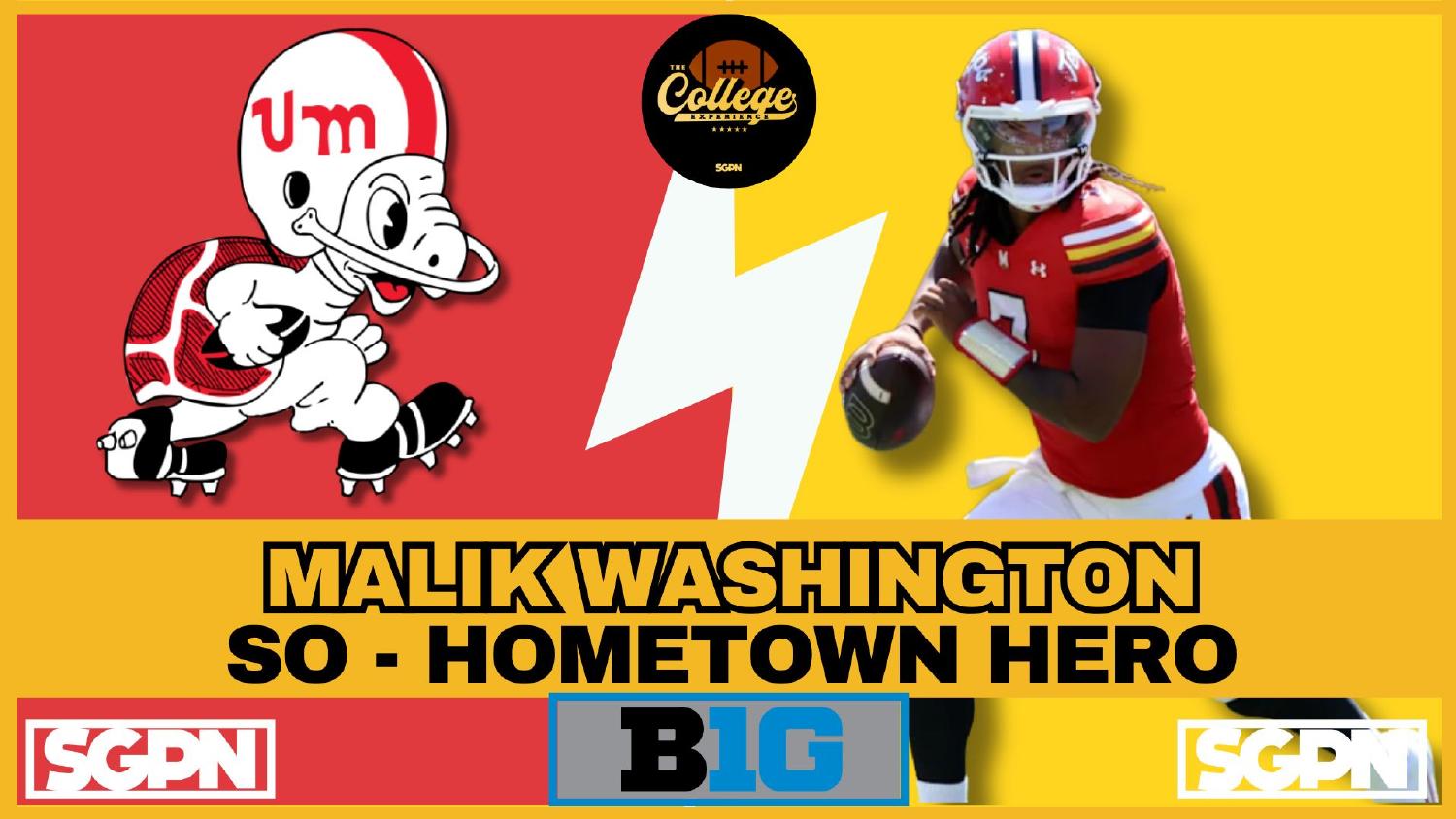 Malik Washington Maryland Terrapins sophomore hometown-hero quarterback entering 2026