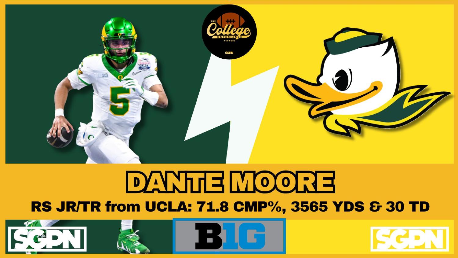 Dante Moore Oregon quarterback returning after 3565 yards and 30 touchdowns in 2025