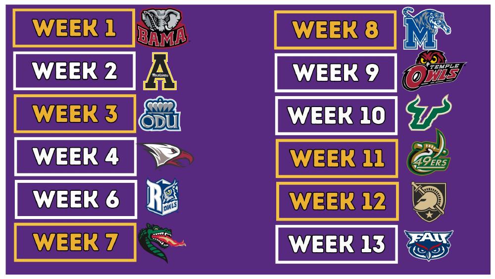 East Carolina Pirates 2026 Schedule East Carolina Pirates 2026 American Athletic Conference schedule week by week including Alabama and Army