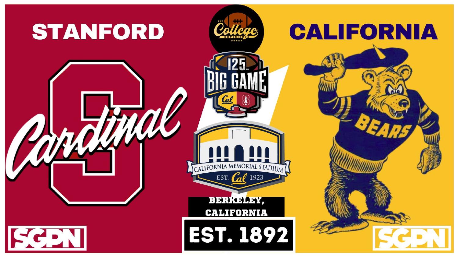 Stanford Cardinal 2026 schedule featuring the 125th Big Game at California in the ACC preview