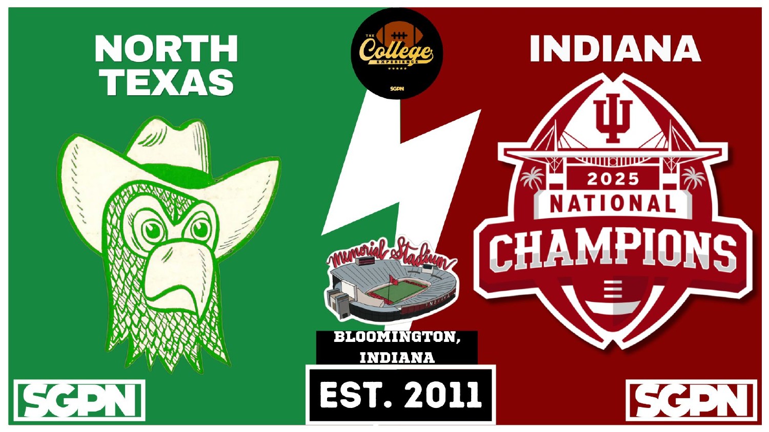 North Texas Mean Green 2026 Schedule North Texas Mean Green 2026 schedule opener at defending national champion Indiana