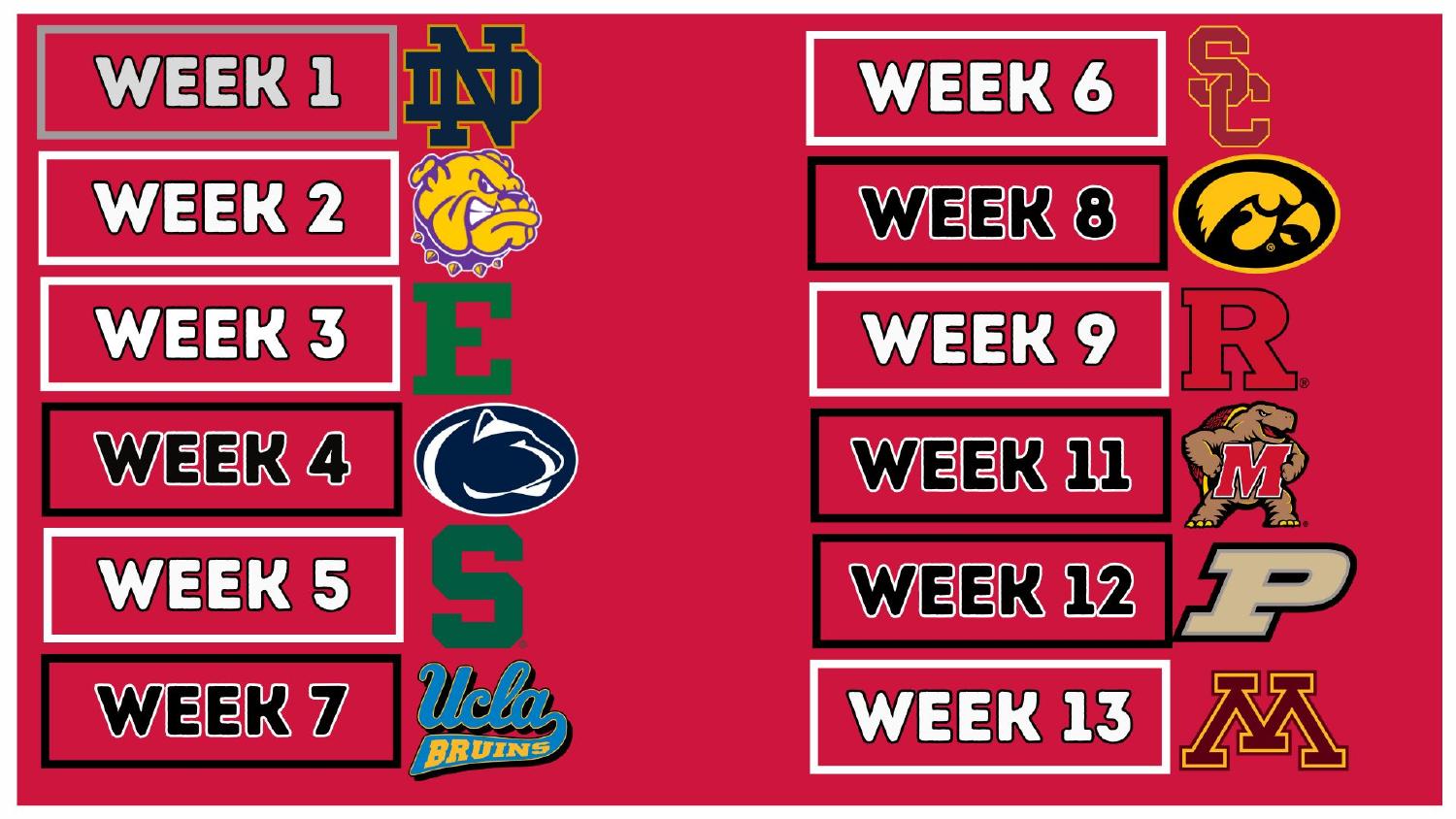 Wisconsin Badgers 2026 Schedule Wisconsin Badgers 2026 Big Ten schedule opening against Notre Dame and closing with Minnesota