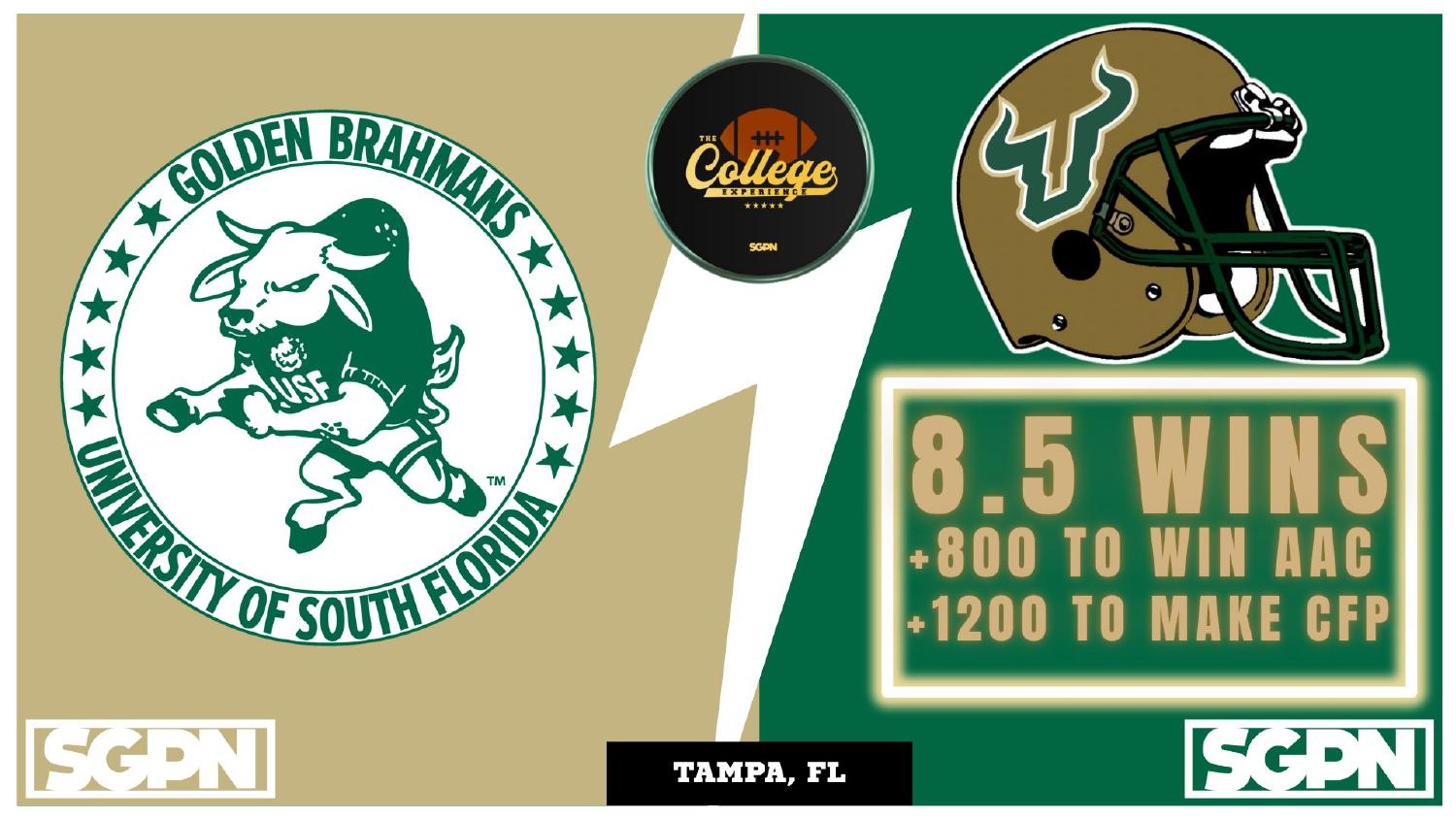 South Florida Bulls 2026 Win Total South Florida Bulls 2026 win total set at 8.5 with plus 800 American and plus 1200 College Football Playoff odds in the preview