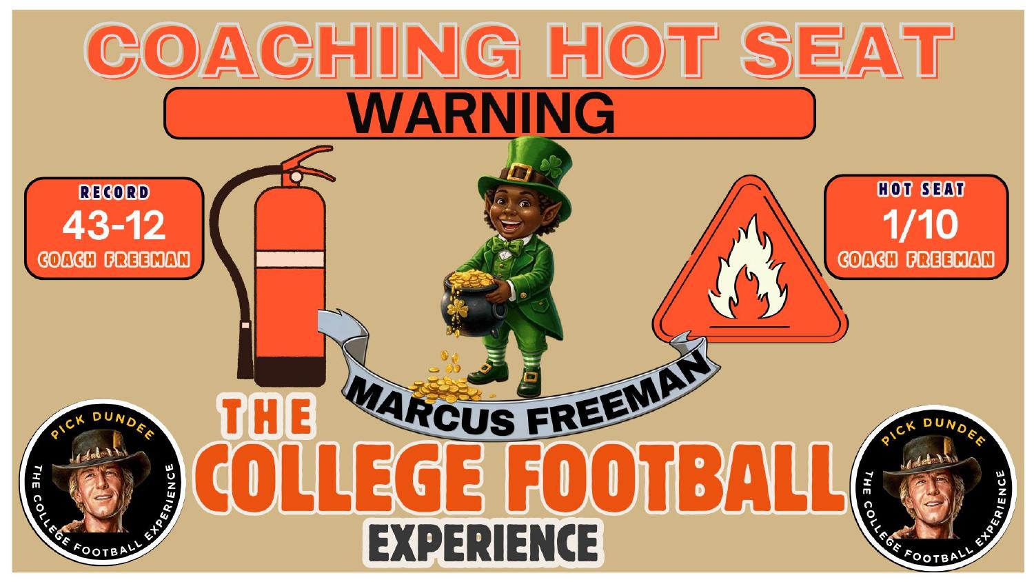 Marcus Freeman Coaching Hot Seat Rating Marcus Freeman coaching hot seat rating 1 out of 10