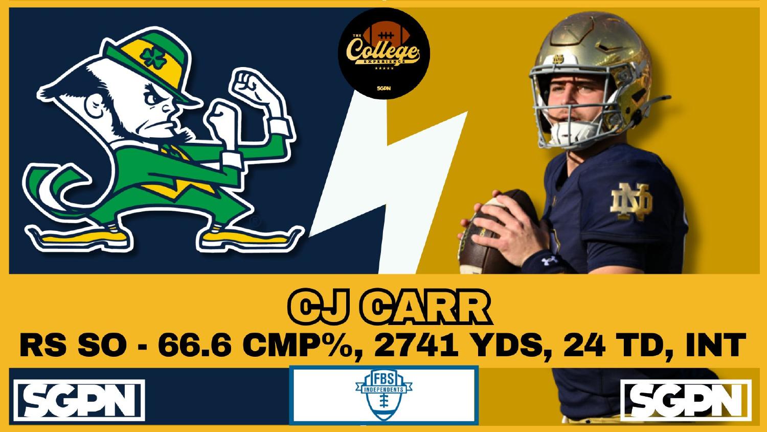 CJ Carr Notre Dame Quarterback 2025 Stats CJ Carr Notre Dame quarterback 2025 passing stats