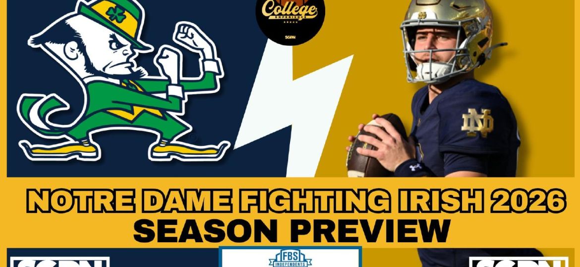 Notre Dame Fighting Irish 2026 season preview title slide
