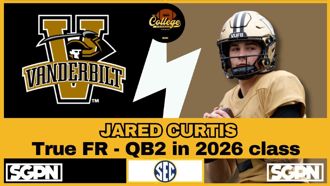 Jared Curtis Vanderbilt Quarterback Jared Curtis, Vanderbilt true freshman quarterback, QB2 in the 2026 recruiting class
