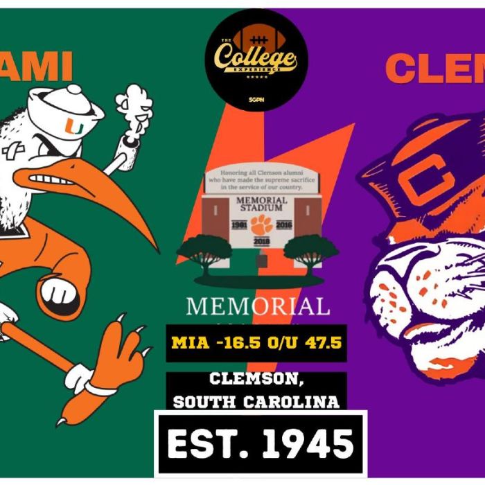 Miami FL vs Clemson Prediction & Picks: College Football Week 5