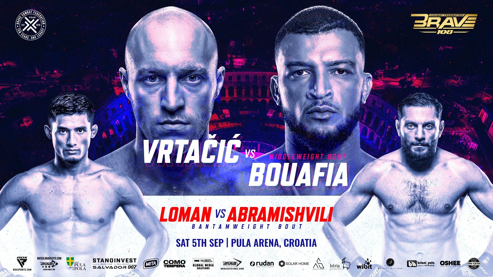 BRAVE CF 108 is our regional show of record this week. Come check out regional mma to make some picks, predictions & bet