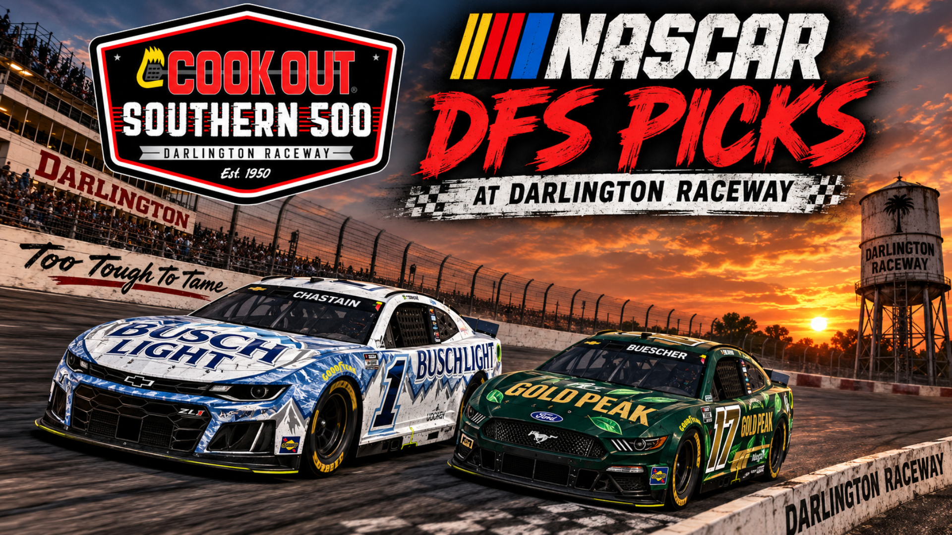 Cook Out Southern 500 DFS Picks 2026 I NASCAR Gambling Podcast (Ep. 862) Cook Out Southern 500 DFS Picks 2026 I NASCAR Gambling Podcast (Ep. 862)