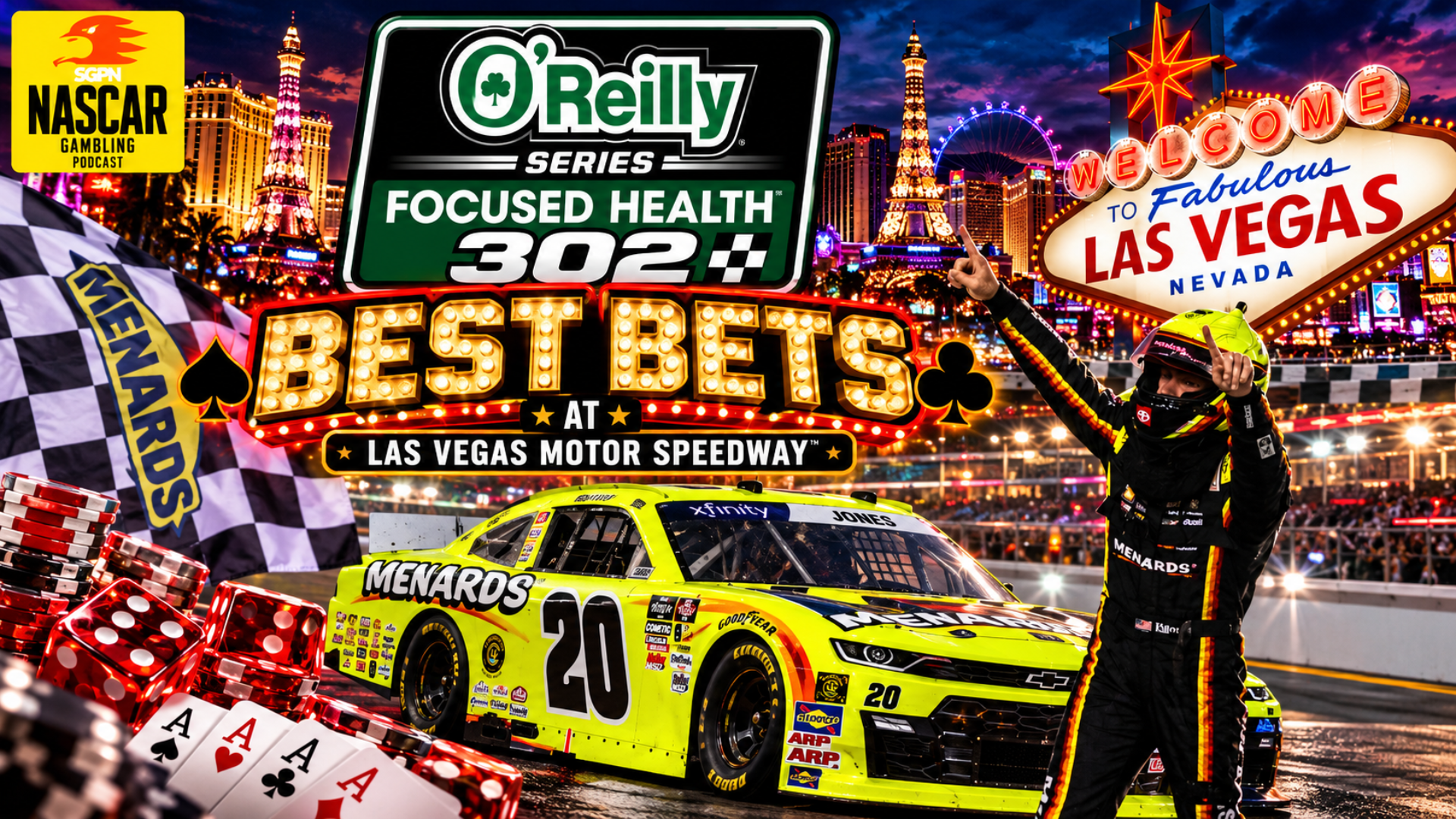 Focused Health 302 Betting Picks 2026 I NASCAR Gambling Podcast (Ep. 877)