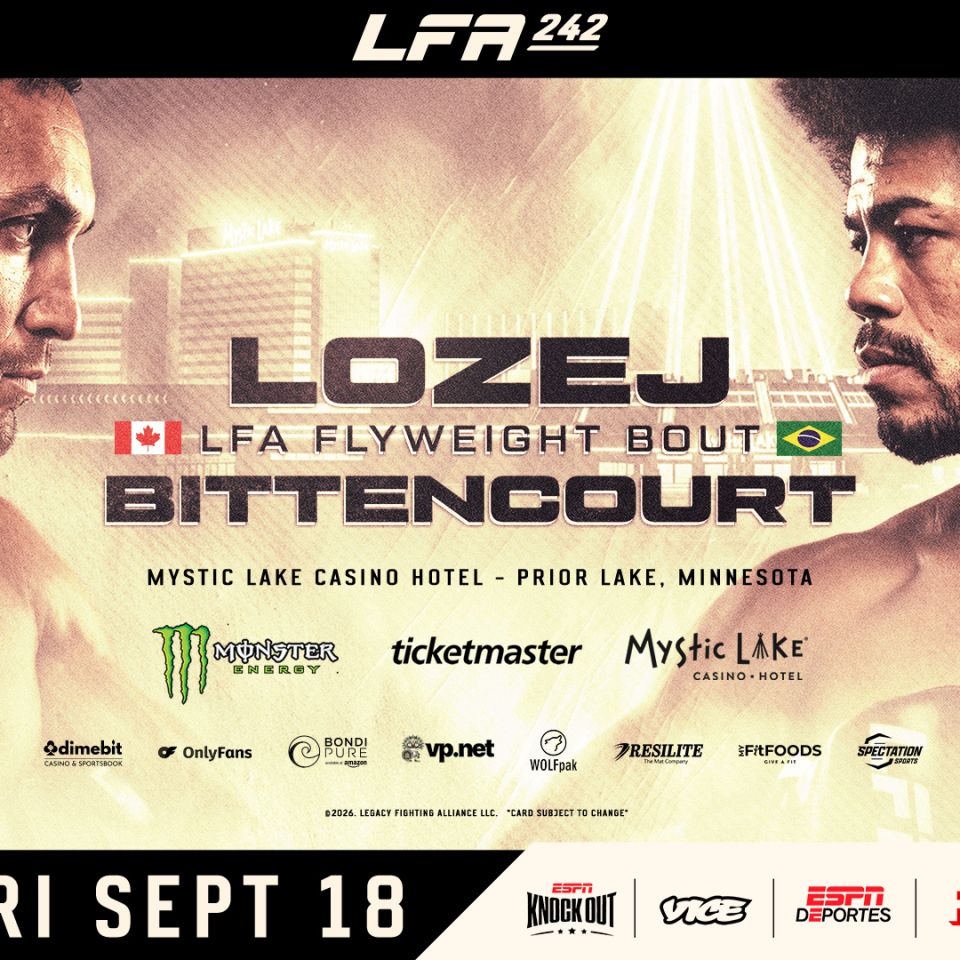 LFA 242 is our regional show of record this week. Come check out regional mma to make some picks, predictions & bet