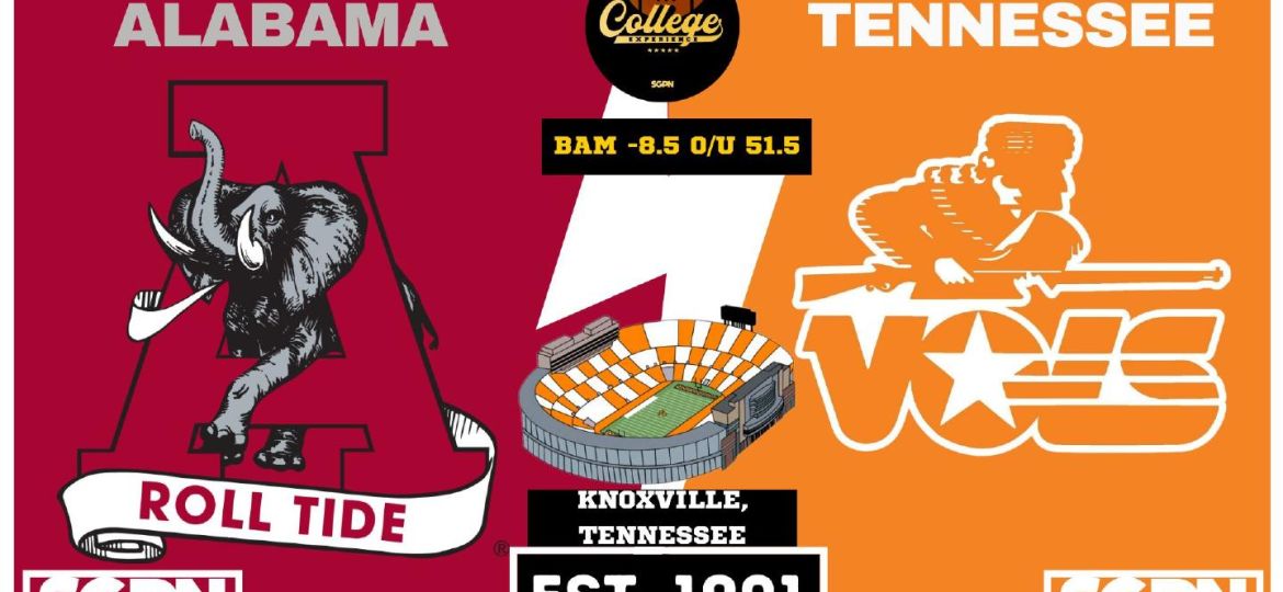 Alabama vs Tennessee Prediction & Picks: College Football Week 7