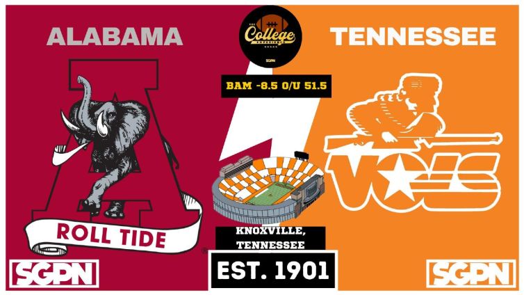 Alabama vs Tennessee Prediction & Picks: College Football Week 7