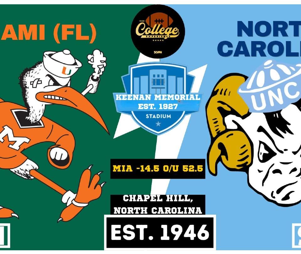 Miami vs North Carolina Prediction & Picks: College Football Week 9
